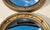 Antique Convex Gilt Wood Butler's Wall Mirror attributed to Atsonea, 1930s, Set of 2 For Sale - Image 5 of 10