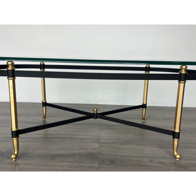 Late 20th Century Late 20th Century Black and Gold Italian Coffee Table For Sale - Image 5 of 12