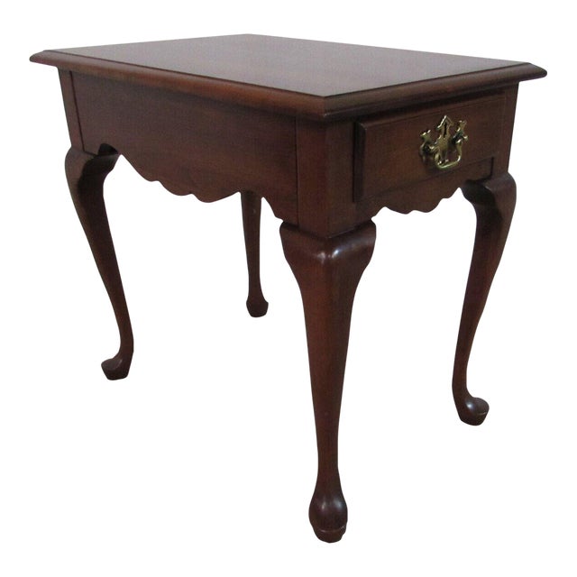 Pennsylvania House Cherry Queen Anne End Table 1 Drawer (a) Chairish