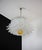 Mid-Century Modern Large Murano Glass Chandelier with 100 Clear Felci Glasses, 1990s For Sale - Image 3 of 18