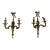 1900s Pair of Gilded Iron French Sconces For Sale