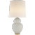 Michelena Table Lamp in Chalk White with Linen Shade Designer: AERIN Height: 34" Shade Detail: 15" x 17" x 16" Linen Base:...