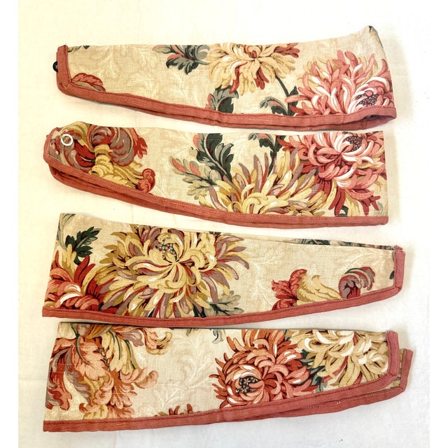 1970s Mid-Century Modern Custom Drapery With Valance- 11 Piecrs For Sale In Montgomery - Image 6 of 11