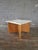 1970s Oak and Calcatta Marble Coffee Side Table, in Manner of Frank Lloyd Wright For Sale - Image 4 of 13