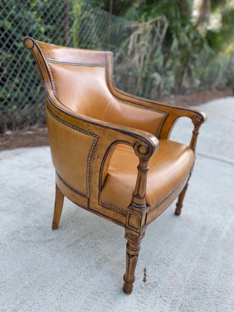 Louis XVI Chair With Nailhead Trim by Liz Caliborne | Chairish