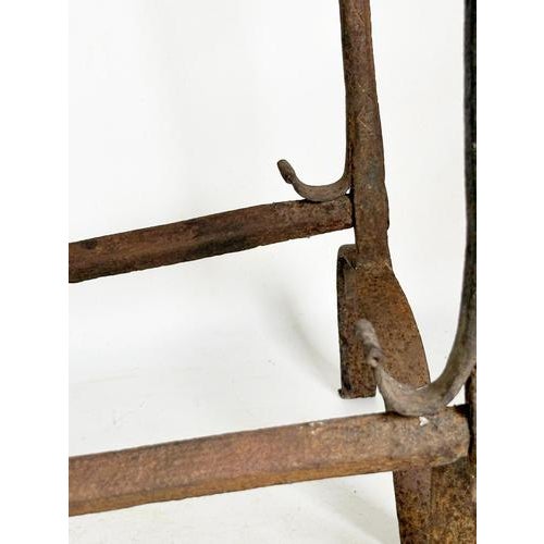 Cast Iron Andirons, France, 1960, Set of 2 For Sale - Image 11 of 18