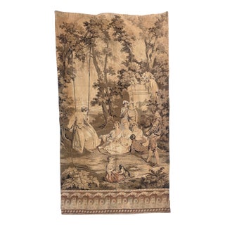 Antique French Aubusson Jacquard Tapestry Panel, 1920s For Sale