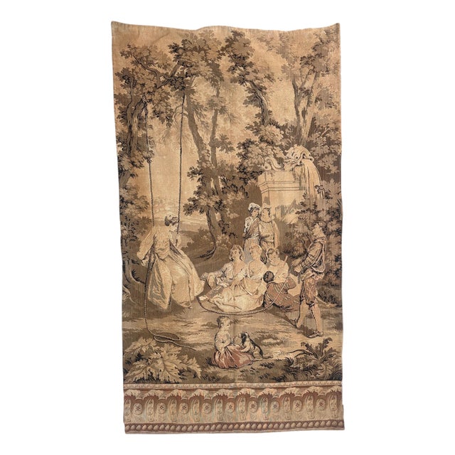 Antique French Aubusson Jacquard Tapestry Panel, 1920s For Sale
