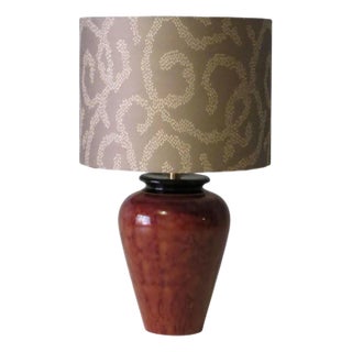 Mid-Century Ceramic Table Lamp in Tortoise Motif by Louis Drimmer, 1970s For Sale