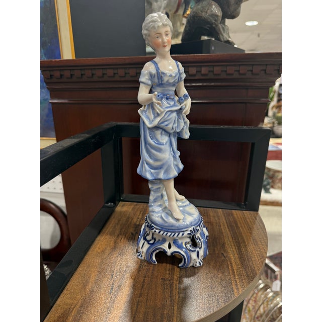 Meissen Woman Figurine 11in Early Mark 1764 Excellent condition no damages The product is a vintage Meissen woman...