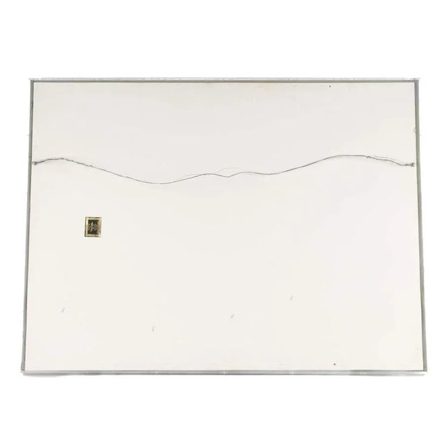 Framed Lucite Case Mixed Media Abstract Signed by Dennis Frings For Sale In Greensboro - Image 6 of 6