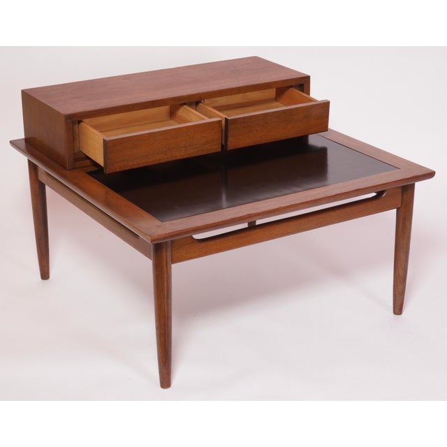 Brown 1960s Mid Century Modern Sectional Divider Table by American of Martinsville For Sale - Image 8 of 12