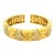 Vintage Italian 18k Gold Diamond Wide Cuff Bracelet For Sale
