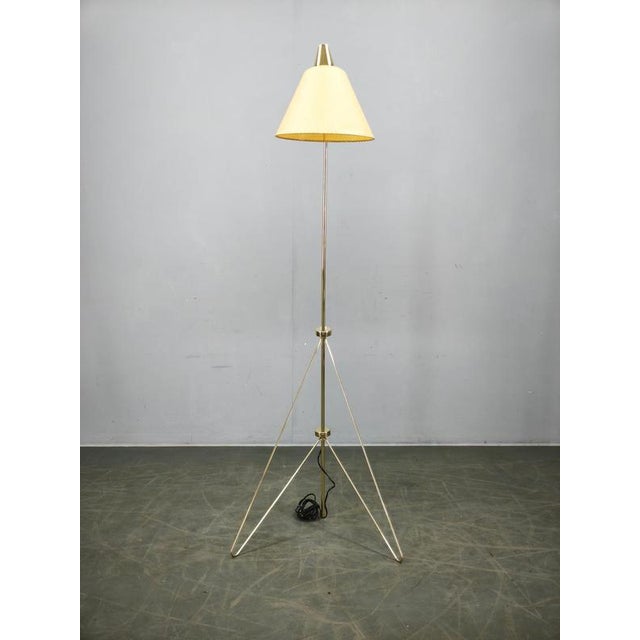 Vintage Giraffe Brass Floor Lamp by Josef Hurka for Napako, Czechoslovakia, 1960s For Sale - Image 3 of 13