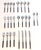 Oneida 1960s Oneida Northland "Anticipation" Stainless Steel & Teak Composite Flatware, 26 Piece Set (For 4) For Sale - Image 4 of 12