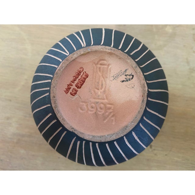 A wonderful late 1950s/early 1960s terra cotta vase by STEULER ceramics of West Germany. A pleasing and simple design.