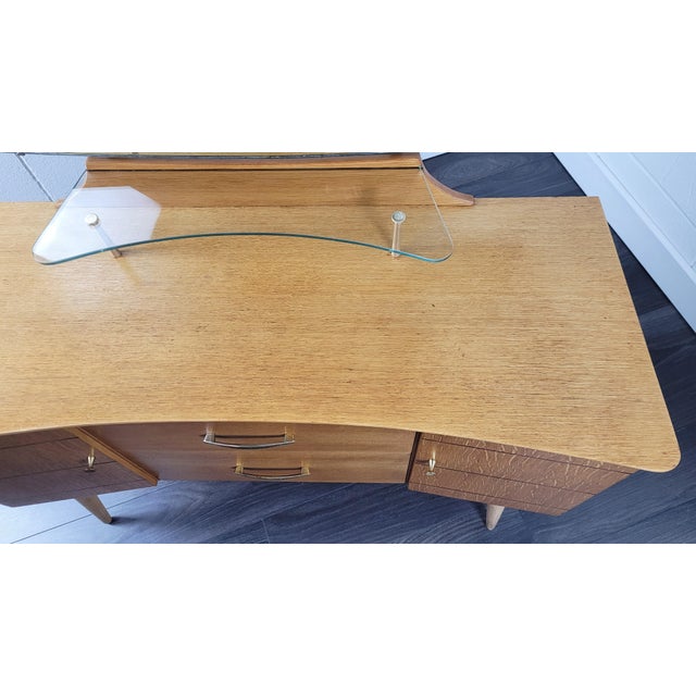 1960s Vintage Dressing Table attributed to Lebus, 1960s For Sale - Image 5 of 14