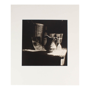 1986 “Photo, Pitcher + Glass” Photograph by Bruce Cratsley