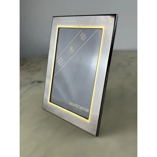 Italian 24k Golden Brass Frame, 1980s For Sale - Image 4 of 7