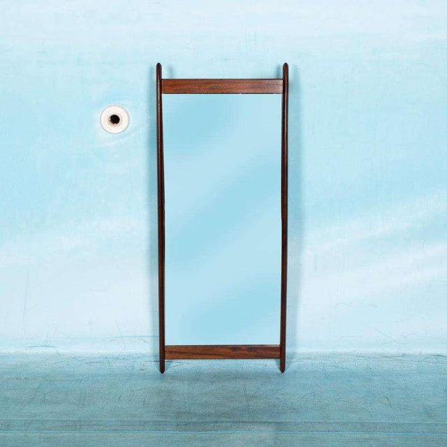 Contemporary Scandinavian Teak Mirror, 1960s For Sale - Image 3 of 5
