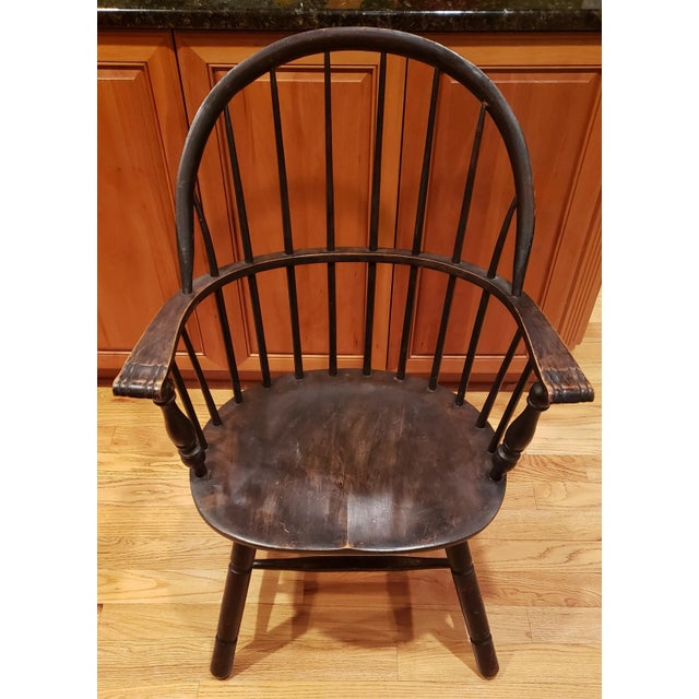 Early 20th Century Vintage Hoop Back Windsor Chair | Chairish