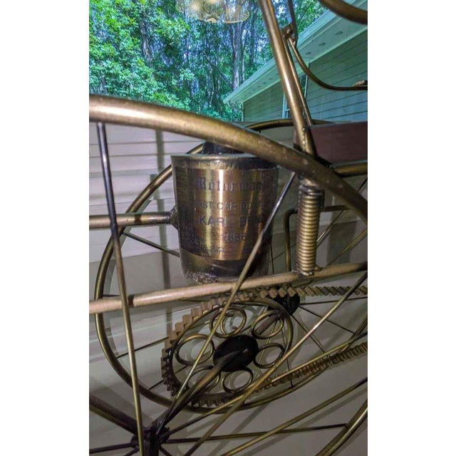 1980s Limited Edition Curtis Jere Wall Sculpture Portraying Karl Benz (Mercedes Benz) For Sale - Image 9 of 12