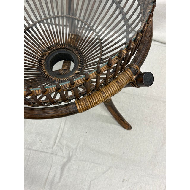 1950s 1950s Pair of Franco Albini "Fish Trap" Tables With Original Glass For Sale - Image 5 of 8