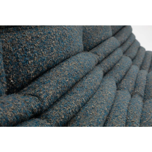 Togo Three-Seater Sofa in Green Bouclet by Michel Ducaroy for Ligne Roset For Sale - Image 5 of 16