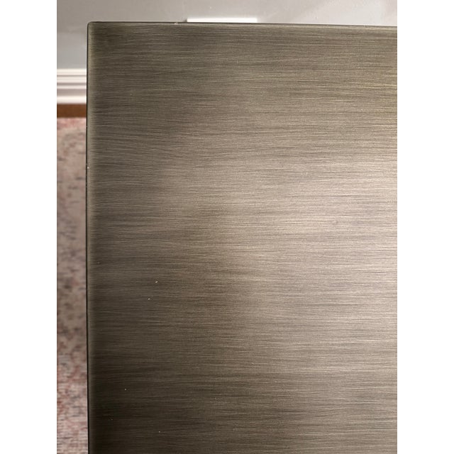 Universal Furniture Metal and Wood End Table For Sale - Image 4 of 5