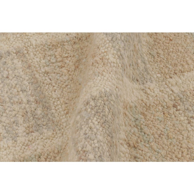 Textile Rug & Kilim’s Custom Scandinavian Kilim in Brown and Gray Geometric Patterns For Sale - Image 7 of 10