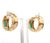 0.52 cts Natural emerald earrings in 14k gold For Sale - Image 12 of 18