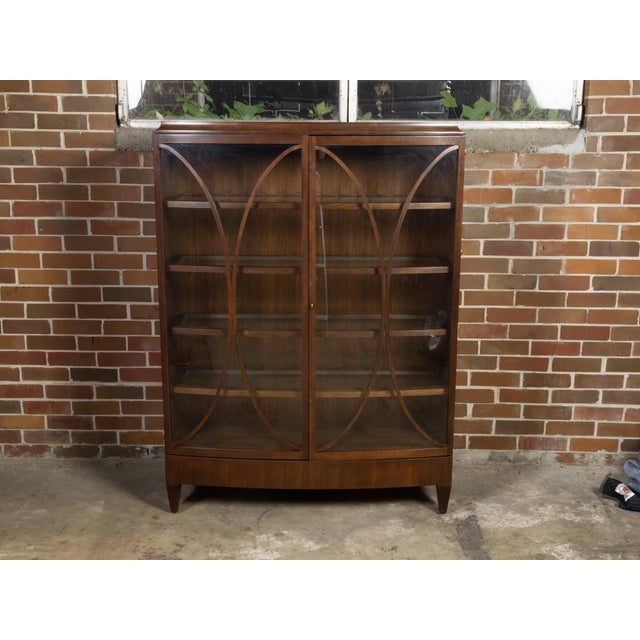 Late 20th Century Late 20th Century Vitrine Cabinet With Glass Doors and Shelves, Attributed to Barbara Barry for Henredon For Sale - Image 5 of 12
