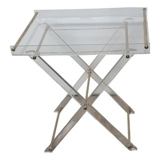 Folding Side Table, Italy, 1970s For Sale