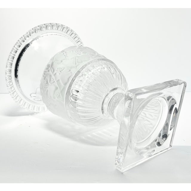 Godinger & Shannon Crystal “Athena” Large Crystal Flower Urn Statement Vase For Sale - Image 10 of 12