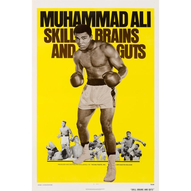Muhammad Ali: Skill, Brains and Guts Movie Poster, USA, 1975 For Sale - Image 4 of 4