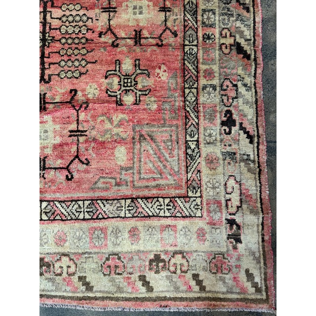 19th Century Antique Samarkand Rug 8" X 4.7" For Sale - Image 4 of 4