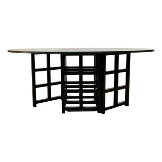 DS1 Oval Folding Table by Charles Rennie Mackintosh for Cassina, 1980s For Sale