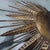 Metal Vintage Gilt Sunburst Wall Light with Textured Dome, 1950s For Sale - Image 7 of 14
