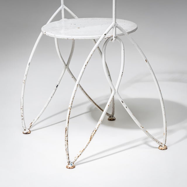 White Vintage Italian Lawn Chairs, 1950s, Set of 6 For Sale - Image 8 of 15