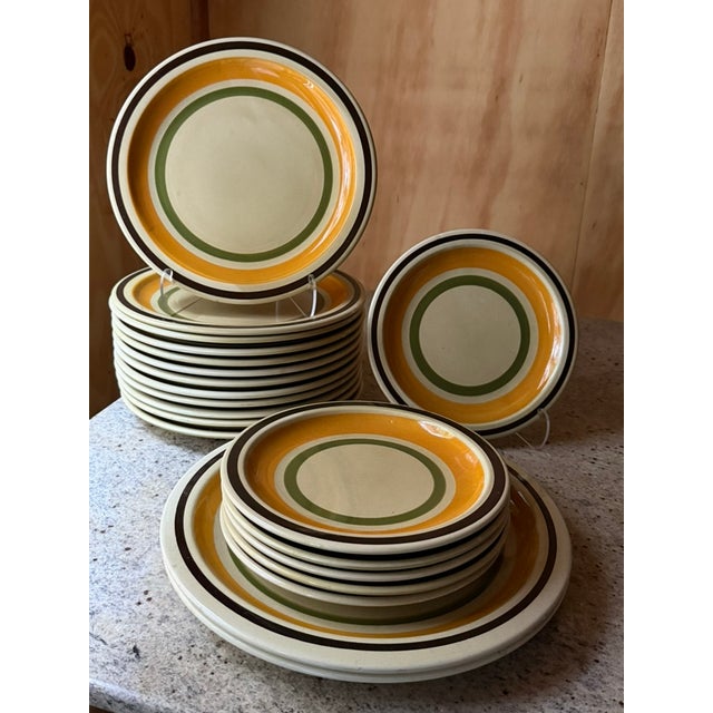 Vintage Italian Stoneware Plates from Castellania Ceramica, 1960s, Set of 20 For Sale - Image 18 of 18