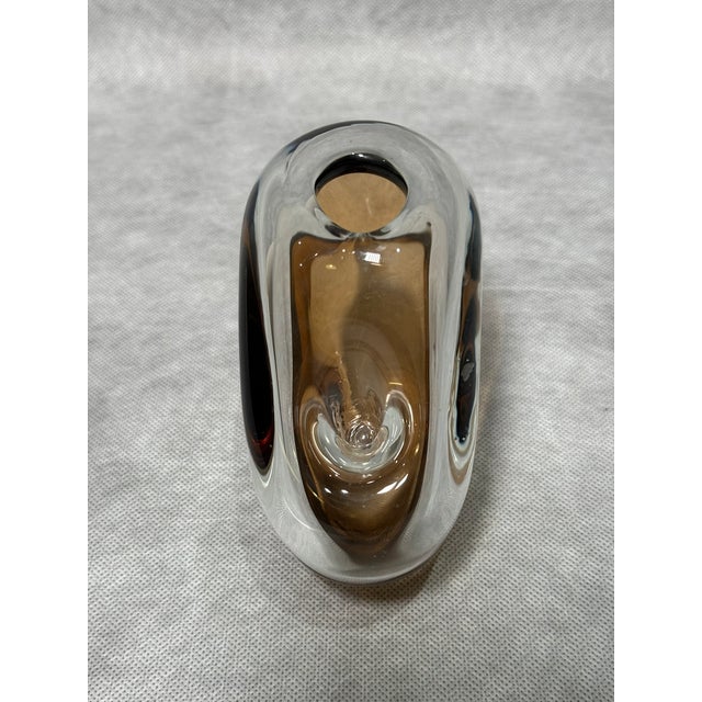 Skrdlovice Art Glass Vase by Karel Wünsch, 1976 For Sale - Image 4 of 7