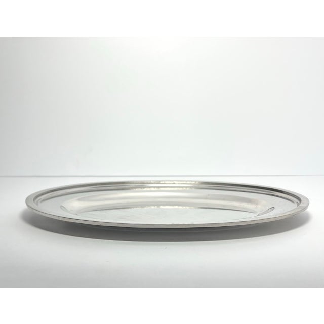 1980s Vintage Japanese Set of 6 Stainless Steel 18/8 Oval Serving Platters For Sale - Image 5 of 7