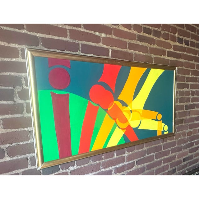 Artist: Susan Hoffman (now Susan Timmons) Title: Quads II Medium: Acrylic on Board Period: 1970s Place: Virginia Styles:...