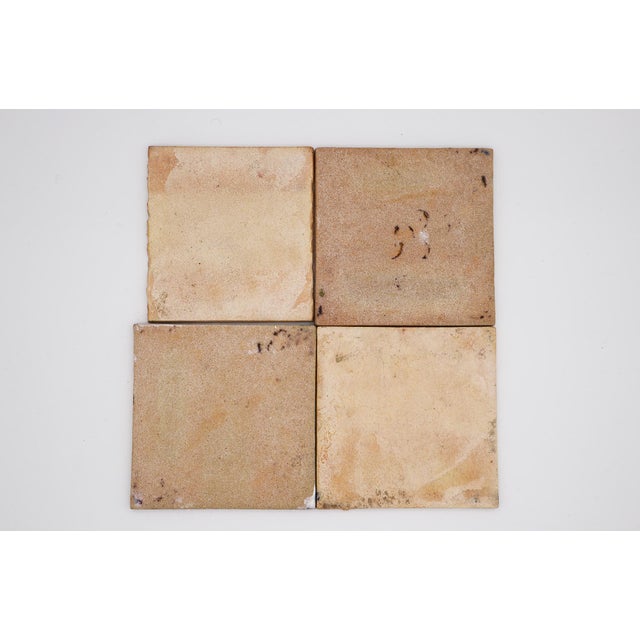 Blue 19th Century Set of Four Baroque Floral Tiles, Portuguese For Sale - Image 8 of 11