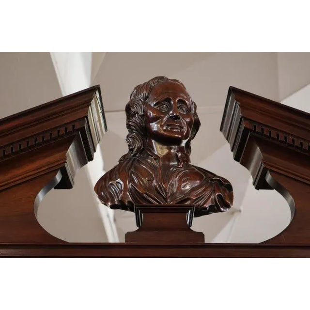 Kindel Furniture National Trust Collection Mahogany Carved Secretary Desk For Sale - Image 12 of 18
