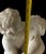 Cream 1900-1909 Italian Marble Figure of Two Lovers 44 Inches Tall. For Sale - Image 8 of 8