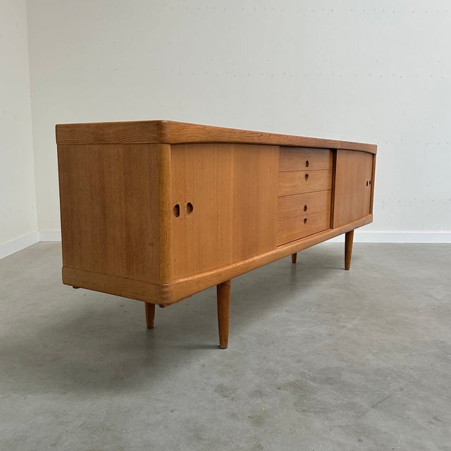 Vintage Sideboard in Oak by W.H. Klein for Bramin, Denmark, 1960s For Sale - Image 12 of 17
