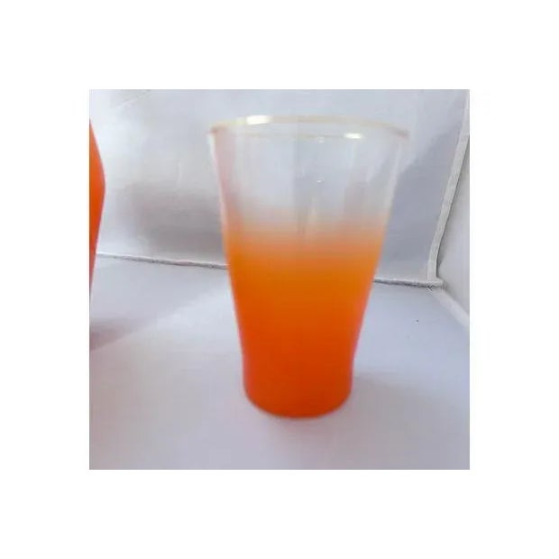 Orange Lemonade Pitcher & Glasses - Set of 6 For Sale - Image 4 of 8