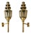 Antique French Glass Lantern Wall Sconces, Set of 2 For Sale