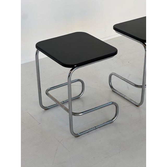 Bauhaus Brutalist Coffee Tables, 1950s, Set of 2 For Sale - Image 3 of 7